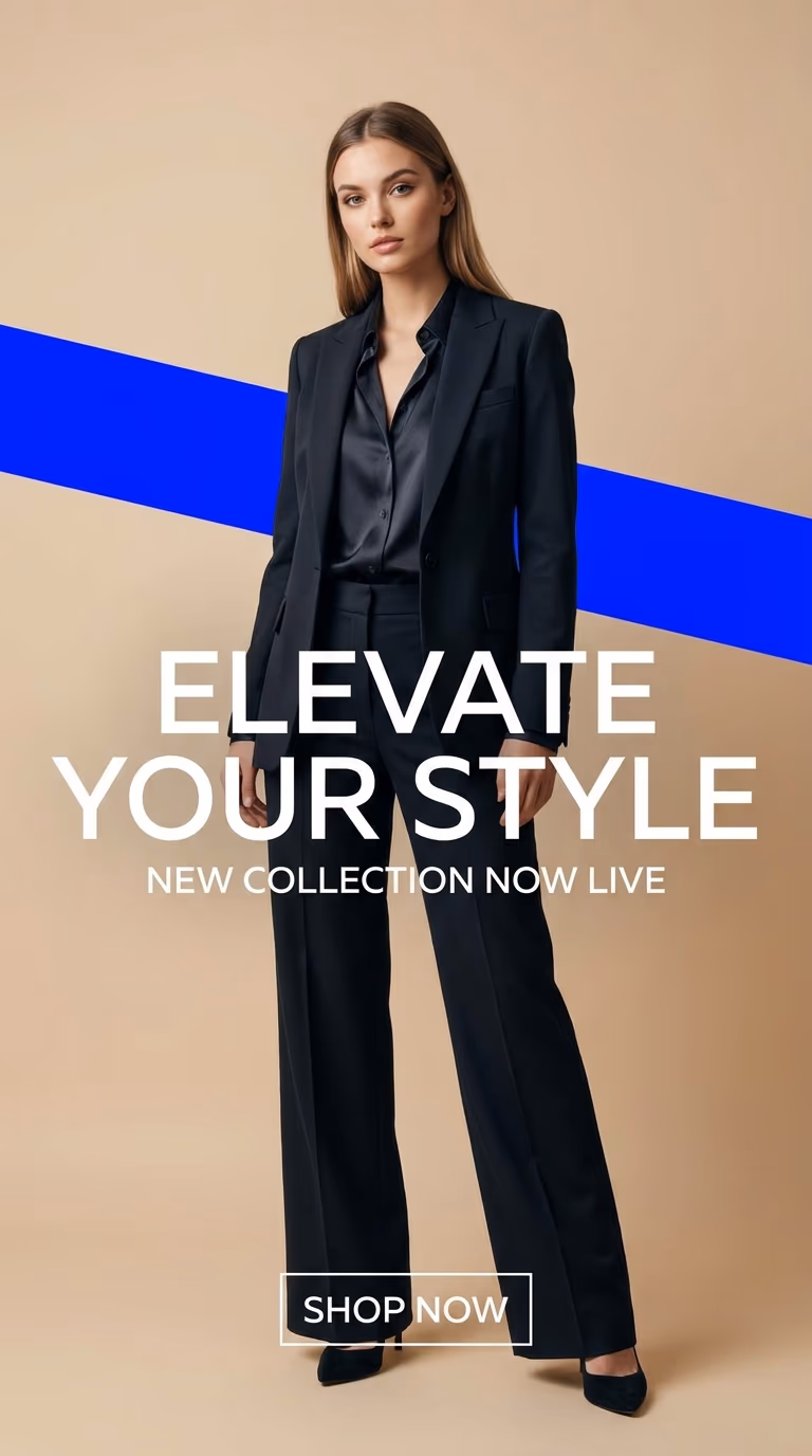 AI fashion advertising creative produced by Trifid Media