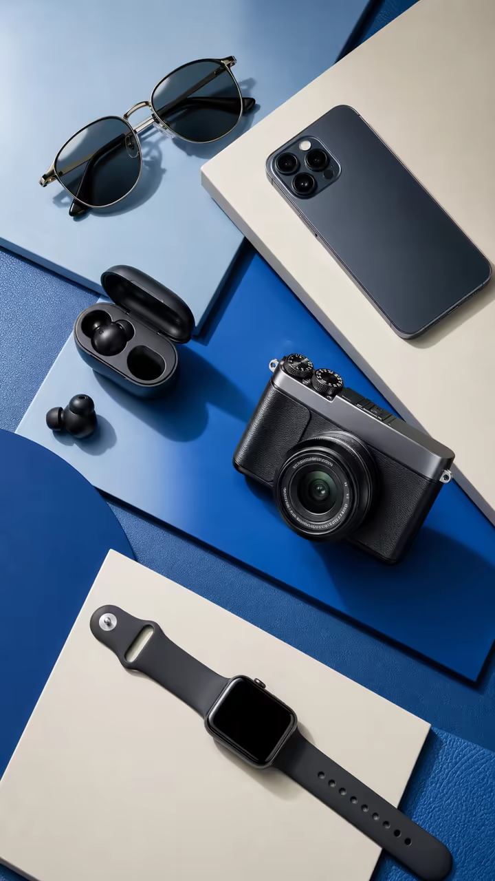 AI-generated travel technology product campaign