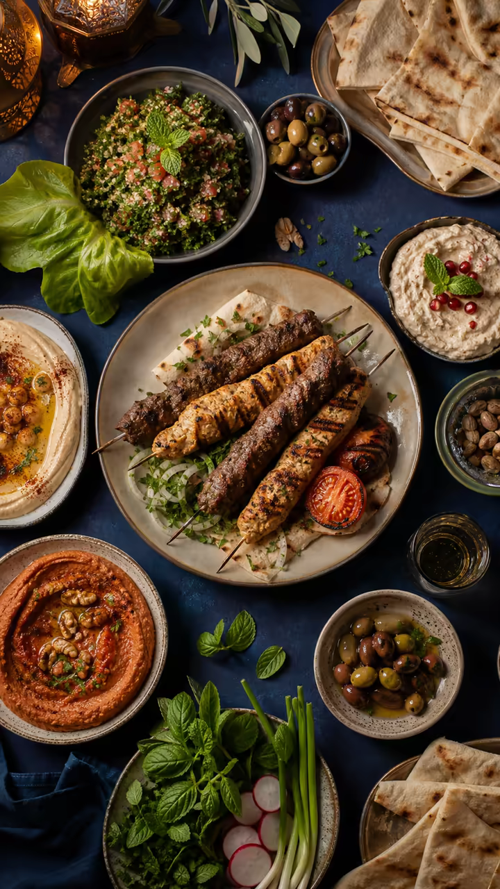 AI-generated Middle Eastern restaurant campaign