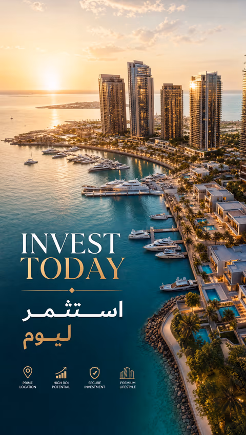 AI-generated luxury property ad